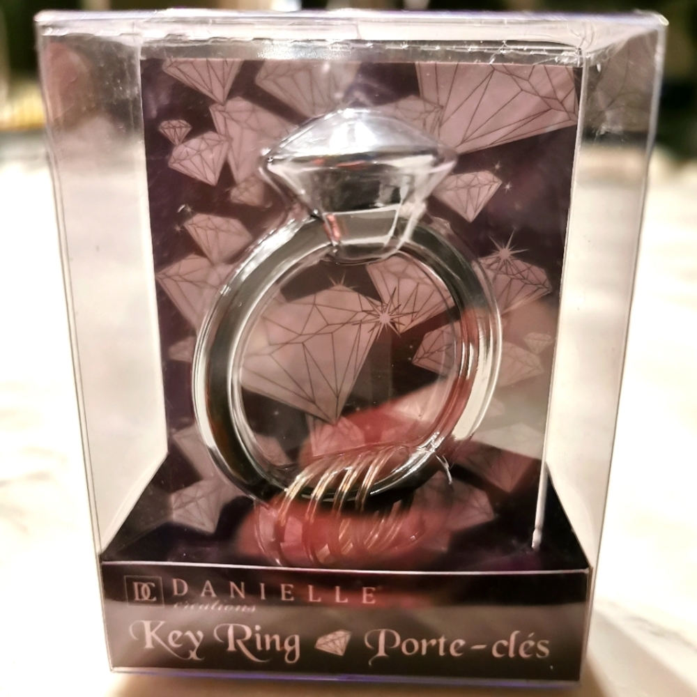 FREE WITH PURCHASE - Diamond ring keychain holder